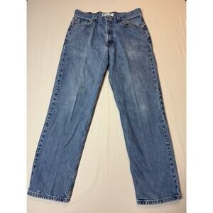 Mens Levi’s 550 Relaxed Fit 34x32 Blue Denim Jeans Classic Straight